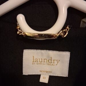 Laundry by Shelli Segal Black Wool Coat